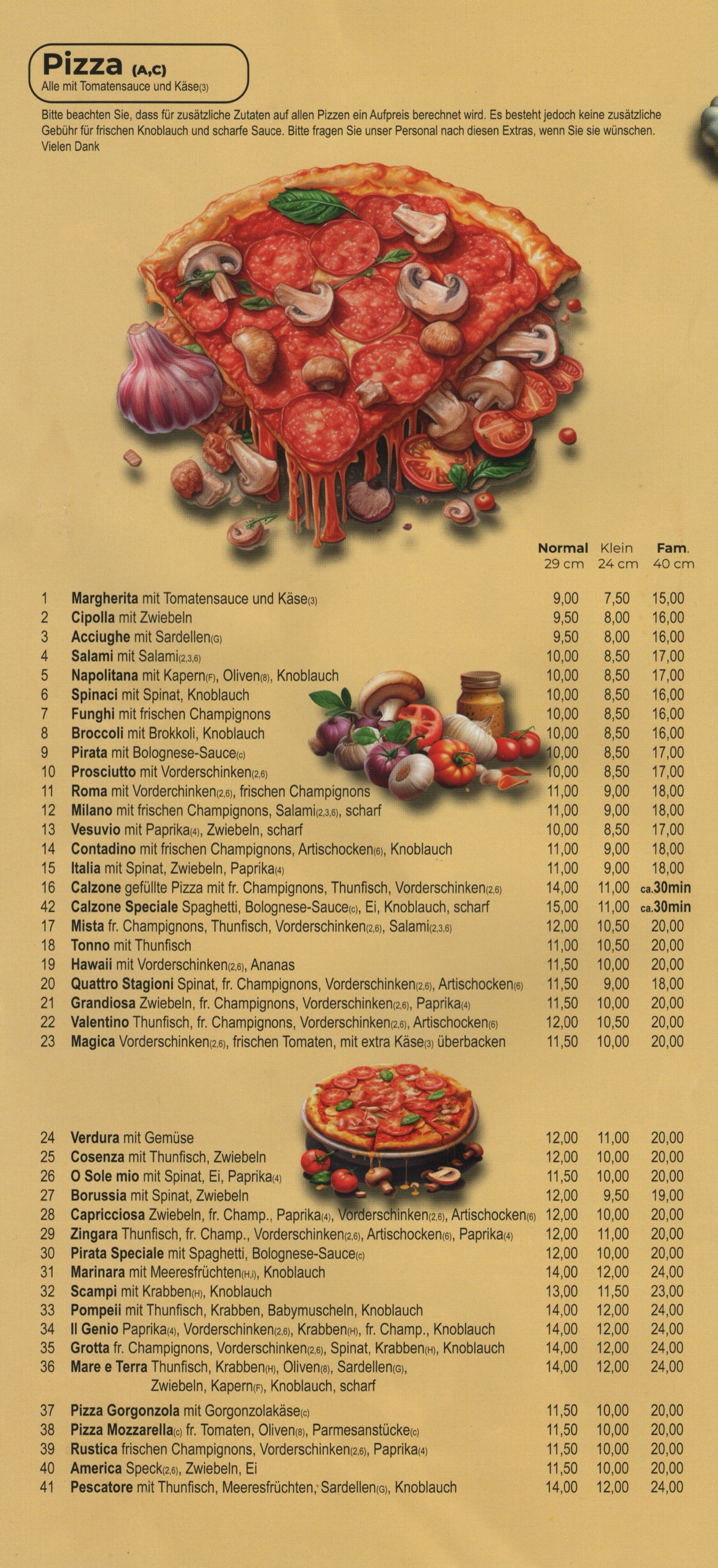 Speisekarte Seite 5